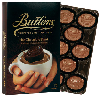 Butlers Hot Chocolate is distributed nationwide by Richmond Marketing with a recommended retail price of just e3.95